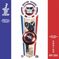 Adesivo Kit Cg160 Titan Fan Start Capitao America + Bocal Adesivo Kit Cg160 Titan Fan Start Capitao America + Bocal