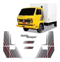 Adesivo Kit Faixa Caminhão Turbo Charger 1991 Cinza