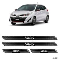 Adesivo Kit Soleira Preta Yaris Hatch Sedan 2018 - 2019