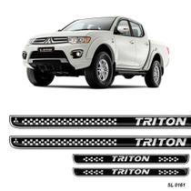 Adesivo Kit Soleira Resinada Preta Triton 2012 - 2018 Adesivo Kit Soleira Resinada Preta Triton 2012 - 2018