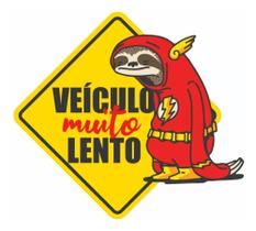 Adesivo Kombi - Veiculo Lento Preguiça Muito Lento