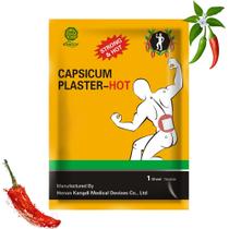 Adesivo KONGDY de Capsaicina Hot 7 x 10 cm, 30 unidades Adesivo KONGDY de Capsaicina Hot 7 x 10 cm, 30 unidades