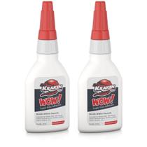 Adesivo Kraken Bond Uau! Pacote com 2 unidades Super Crazy Glue Clear de 100 ml Adesivo Kraken Bond Uau! Pacote com 2 unidades Super Crazy Glue Clear de 100 ml