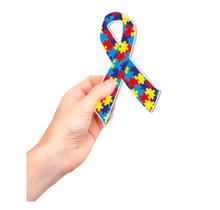 Adesivo Laço Autismo Identificação e Conscientização 12x5cm