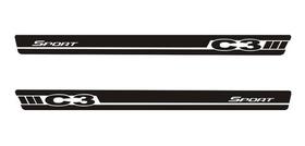 Adesivo Lateral C3 Sport 2 Unidades Em Vinil Personalizado Adesivo Lateral C3 Sport 2 Unidades Em Vinil Personalizado