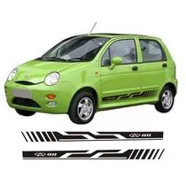 Adesivo Lateral Chery Qq Cq3 Kit Faixa Colante Fita Tuning Adesivo Lateral Chery Qq Cq3 Kit Faixa Colante Fita Tuning
