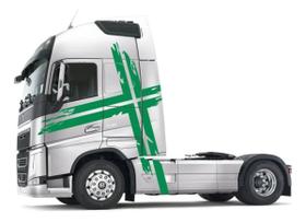 Adesivo Lateral compatível Volvo FH Verde SPTS