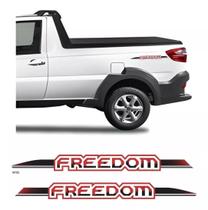 Adesivo Lateral Emblema Freedom Fiat Strada 19/20 Vermelho Adesivo Lateral Emblema Freedom Fiat Strada 19/20 Vermelho