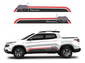 Adesivo Lateral Fiat Toro Compatível Tor06 Kit 2 Adesivo Lateral Fiat Toro Compatível Tor06 Kit 2