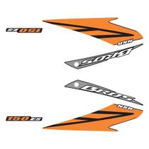 Adesivo Lateral Honda Nxr Bros 150 2008 - Protetor Adesivo Tank Pad