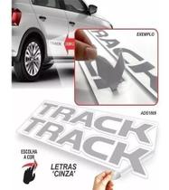 Adesivo Lateral Track Vw Gol E Voyage G6 2013/2016 Cinza