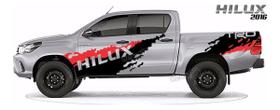 Adesivo Lateral TRD compatível Hilux 2016 Preto/Vermelho Adesivo Lateral TRD compatível Hilux 2016 Preto/Vermelho