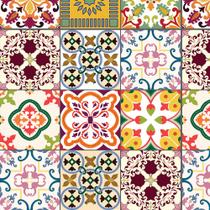 Adesivo Lavável Azulejo Em Tons De Vermelhos Português Para Cozinha Adesivo Lavável Azulejo Em Tons De Vermelhos Português Para Cozinha