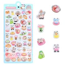 Adesivo lnablu Panda 3D Fofo em Puff Mini