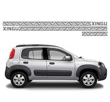 Adesivo Logo Faixa Fiat Uno Mille Way Xingu Kit Completo Adesivo Logo Faixa Fiat Uno Mille Way Xingu Kit Completo