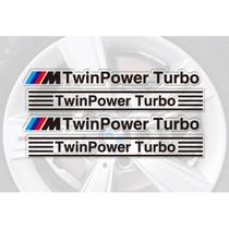 Adesivo M Twin Power Turbo Rodas Pinças Carro Moto Capacetes