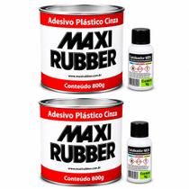 Adesivo Massa Plástica Cinza Funilaria Maxi Rubber 800g 2UN Adesivo Massa Plástica Cinza Funilaria Maxi Rubber 800g 2UN