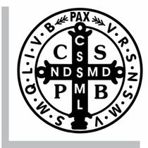 Adesivo Medalha de São Bento Proteção Católica em Vinil Preto para Carros e Objetos Pessoais Adesivo Medalha de São Bento Proteção Católica em Vinil Preto para Carros e Objetos Pessoais