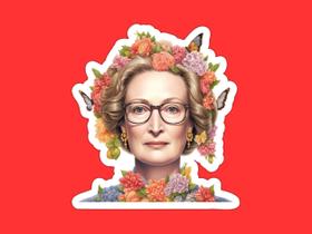 Adesivo Meryl Streep 2,54 cm Premium Resistente às Intempéries Adesivo Meryl Streep 2,54 cm Premium Resistente às Intempéries