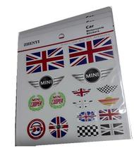 Adesivo Mini Cooper Painel Porta Console Bandeira Inglaterra
