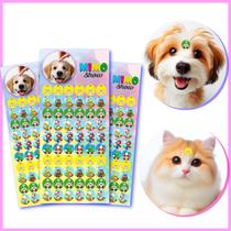 Adesivo Mini Pet Cartelas Cão e Gato Pet Shop Variações V3
