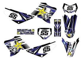 Adesivo Moto Cross Trilha Yamaha Xtz 125 ul Preto Lm312