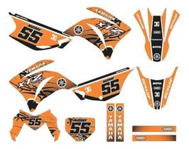 Adesivo Moto Cross Trilha Yh Xtz 250 Lander Laranja Lm314