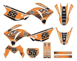 Adesivo Moto Cross Trilha Yh Xtz 250 Lander Laranja Lm314