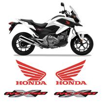 Adesivo Moto Honda Nc 750 X 2011/2016 Emblema Asa Refletivo