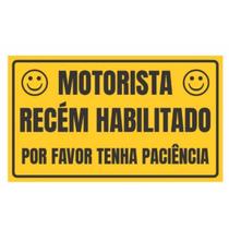 Adesivo Motorista Recém Habilitado 24cm Adesivo Motorista Recém Habilitado 24cm