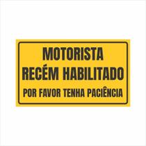 Adesivo Motorista Recém Habilitado