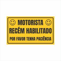 Adesivo Motorista Recém Habilitado Smile