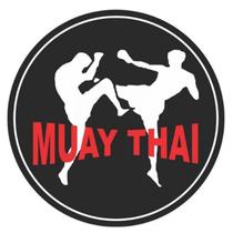 Adesivo Muay Thai 8x8cm - UV e Resistente à Água - Mundo Do Militar
