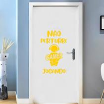 Adesivo Não Perturbe Gamer Decoração Casa, Quarto, Sala e Porta