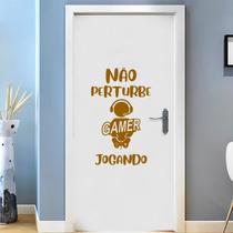 Adesivo Não Perturbe Gamer Decoração Casa, Quarto, Sala e Porta