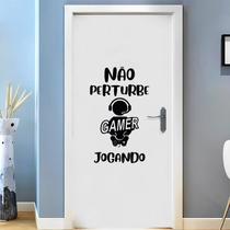 Adesivo Não Perturbe Gamer Decoração Casa, Quarto, Sala e Porta