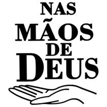 Adesivo Nas Mãos de Deus SV2007 - Preto