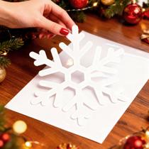 Adesivo Natalino Flocos de Neve Decoração para Vitrine