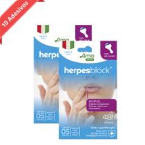 Adesivo Natural Transparente Herpes Labial Block Alívio Sintomas - Amoveri Farma IMPORTADO