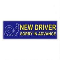 Adesivo New Driver Sorry in Advance Snail Grap 10 unidades