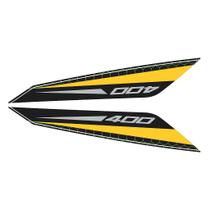 Adesivo Ninja 400 2019/20 Compatível Lateral Rabeta Resinado - Protetor Tank Pad Adesivo Ninja 400 2019/20 Compatível Lateral Rabeta Resinado - Protetor Tank Pad