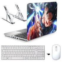 Adesivo Notebook 13,3" Dragon Ball/Sup/Tecl/Mouse Branco