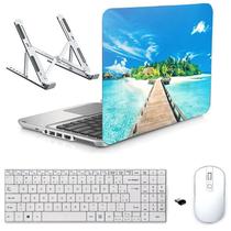 Adesivo Notebook 13,3" Praia D2/Sup/Tecl/Mouse Branco