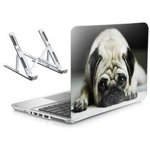 Adesivo Notebook 15" e PUG dog Suporte