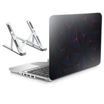 Adesivo Notebook 15" Poligonal e Suporte