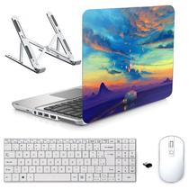 Adesivo Notebook 15" Viagem/Sup/Tecl/Mouse Branco