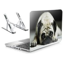 Adesivo Notebook 15,6" e PUG dog Suporte