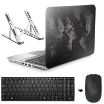 Adesivo Notebook 15,6" Mapa 1/Sup/Tecl/Mouse Preto