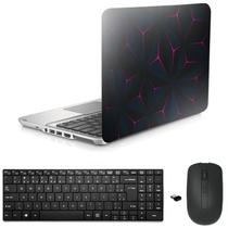 Adesivo Notebook 15,6" Polygon/Tecl/Mouse Preto