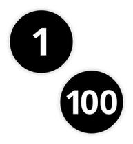 Adesivo Número 1 A 100 Redondo Carro Armário Mesa Preto 10x10cm Adesivo Número 1 A 100 Redondo Carro Armário Mesa Preto 10x10cm